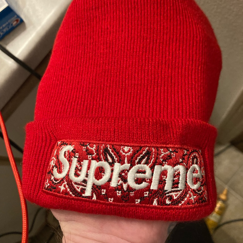Supreme bandana beanie